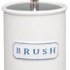Toiletborstelhouder | Ø 12*24 cm | Wit | Keramiek | Rond | Brush | Clayre & Eef | 6CE0802