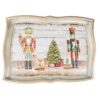 65110 DEKO ACCESSOIRES 43*32*2 CM ROT GRÜN KUNSTSTOFF NUSSKNACKER SERVIER SCHALE