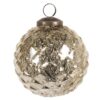 6GL2666 WEIHNACHTSKUGEL Ø 10 CM GOLDFARBIG GLAS RUND WEIHNACHTSBAUM DEKO WEIHNACHTSDEKO