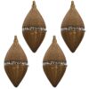 6GL3272 WEIHNACHTSBAUM DEKO 7*14 CM BRAUN GLAS WEIHNACHTSDEKO