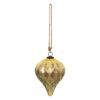 6GL3651 WEIHNACHTSBAUM DEKO Ø 16 CM GOLDFARBIG GLAS WEIHNACHTSDEKO