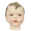 6PR0250 STATUE CHILDS HEAD 12*10*13 CM BEIGE PLASTIC