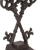 Clayre & Eef Deurstopper 6Y3810 12*11*16 cm - Bruin Ijzer Deurklem Deurwig
