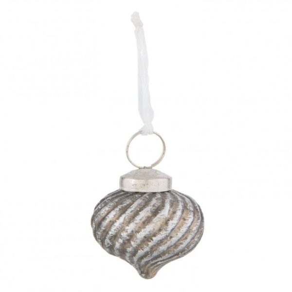 6GL2321 CLAYRE & EEF CHRISTMAS BAUBLE Ø 5 CM SILVER