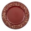 64802BU KERZENTELLER Ø 33 CM ROT KUNSTSTOFF