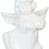 6CE0620 DECORATION - ANGEL 6X3X7 CM IN WHITE