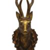 DECORATION DEER 13X12X30 CM GOLD 6PR3004