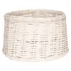 Clayre & Eef 6LAK0476 White Rattan Lampshade