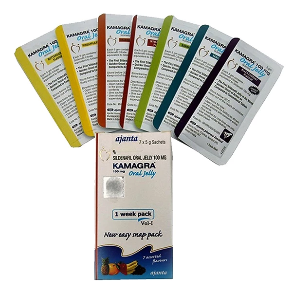 2x Kamagra Oral Jelly 100mg (2 Packung, 2 x 7 Stück)