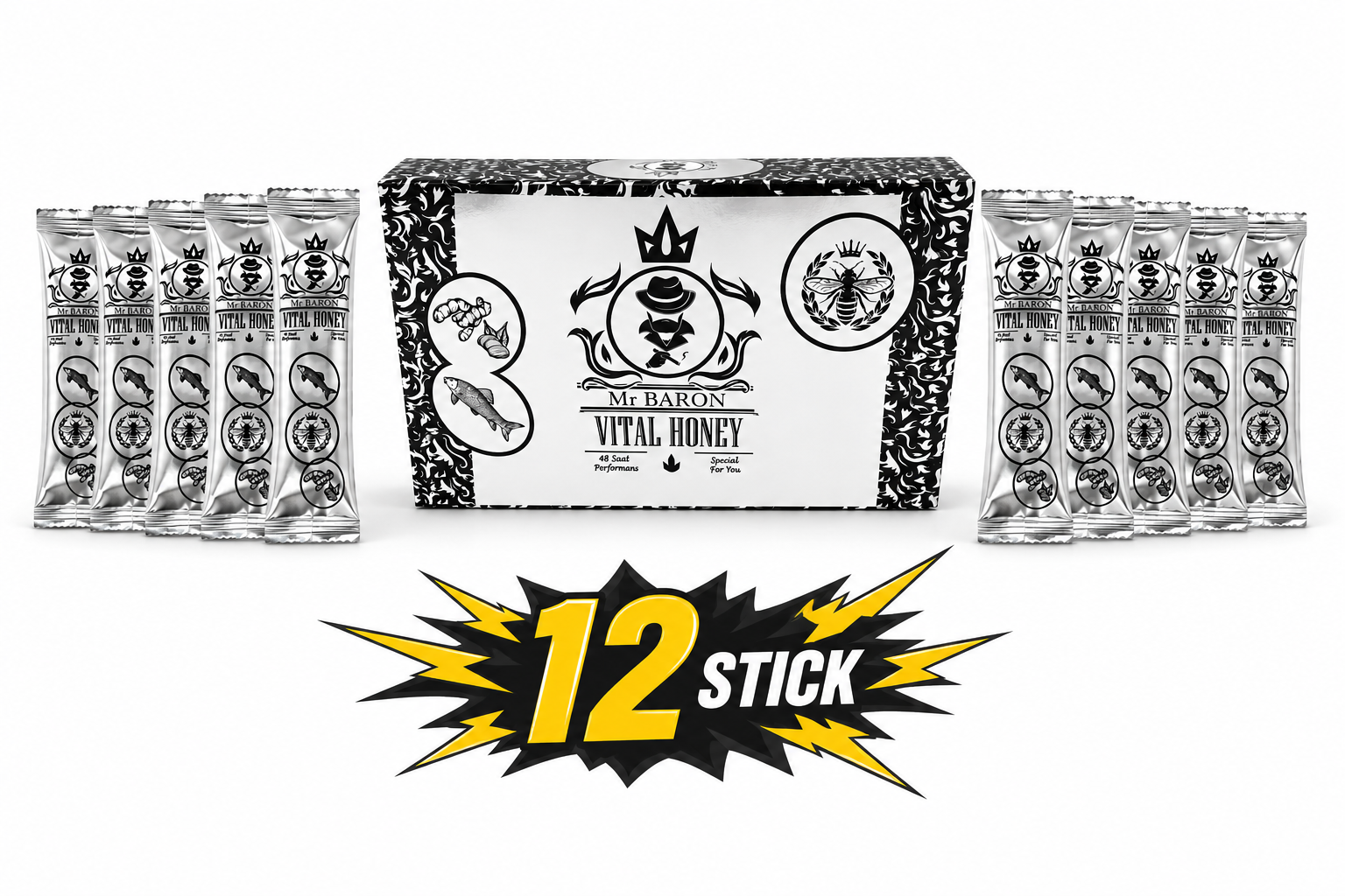 MR Baron VITAL HONEY stick 12 gr X 12